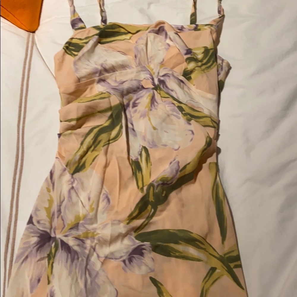 Pink floral dress DVF